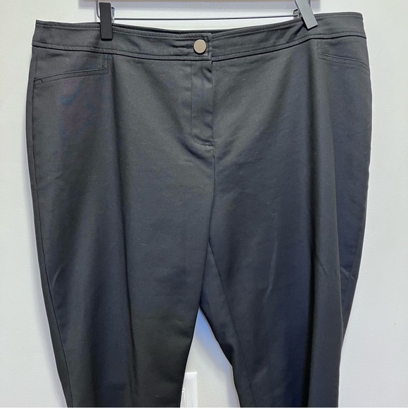 Laura Black Trouser Capris Size 16 - Picture 2 of 9